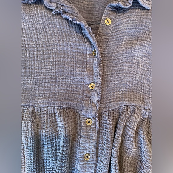 UMGEE Blue Button-Up Dress size small - Picture 6 of 7